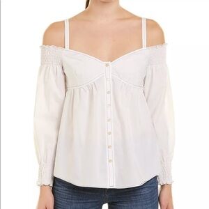 Rebecca Taylor Off-The-Shoulder Top size 4